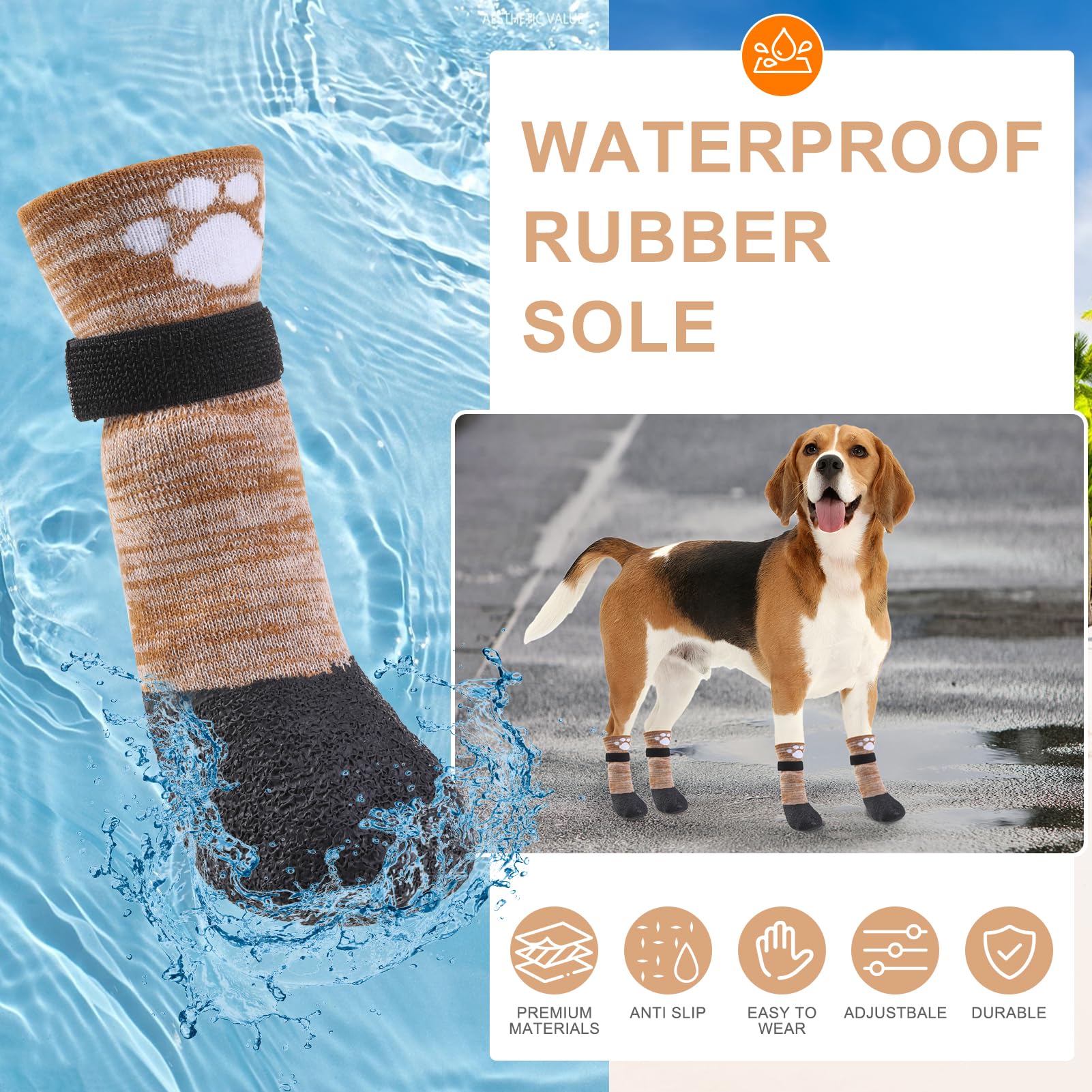 BEAUTYZOO indoor-outdoor use image highlights versatile protection on stairs and sidewalks.