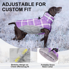 BEAUTYZOO waterproof polar fleece dog jacket keeps dog warm on damp days