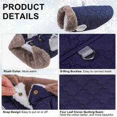 BEAUTYZOO winter coat close-up four-leaf quilting demonstrates stylish warmth retention