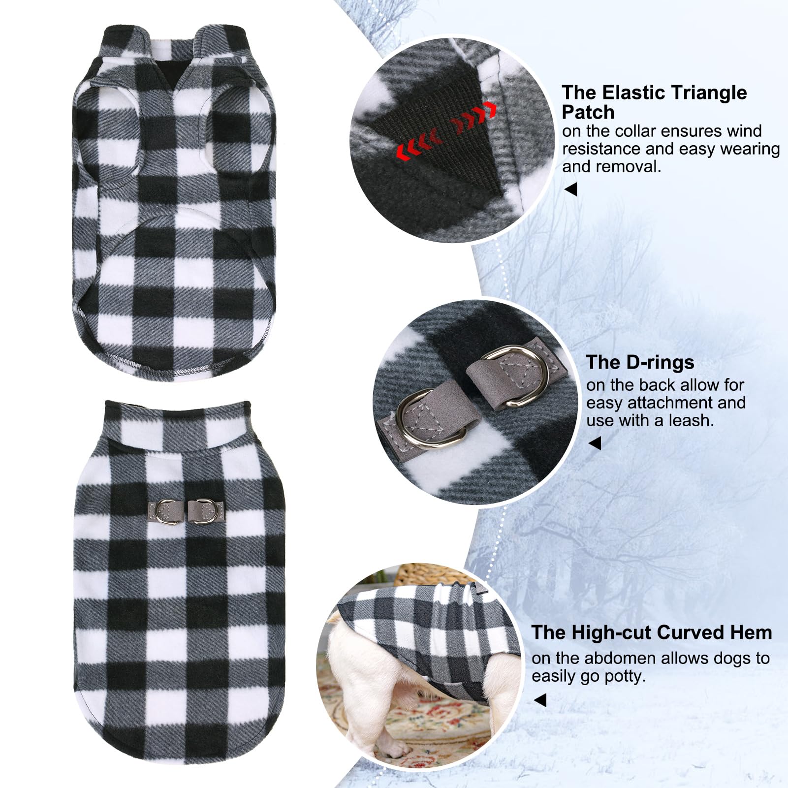 BEAUTYZOO XS size guide image with chest and neck measurements for easy dressing