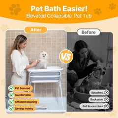 Beberoad Pets portable indoor/outdoor bath station for convenient cleaning.