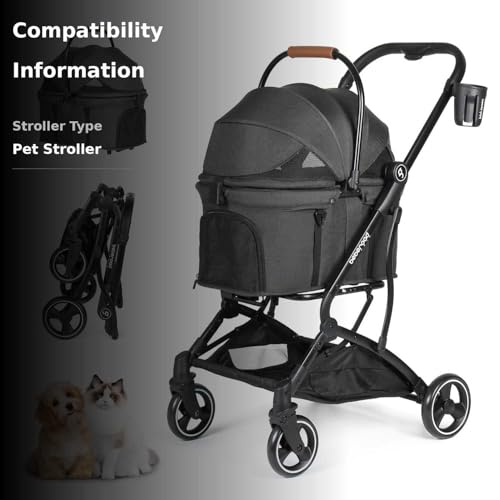 Beberoad Pets T3 360 front wheels enable smooth steering on sidewalks