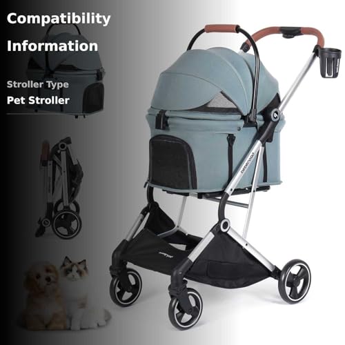 BEBEROAD PETS T3 Pro canopy open showing sun protection and airflow