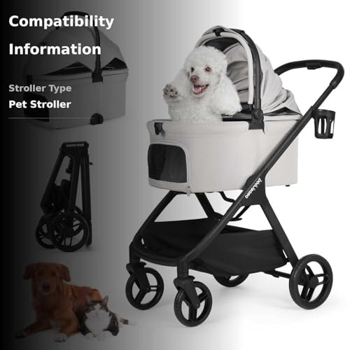 Beberoad Pets X-5 detachable carrier doubles as car seat.