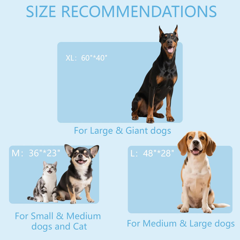 BECEMURU dog cooling mat durable-knit structure emphasizes long-lasting cooling support