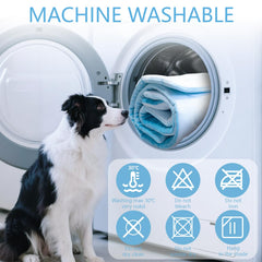 BECEMURU dog cooling mat travel roll-up shows lightweight portability for trips