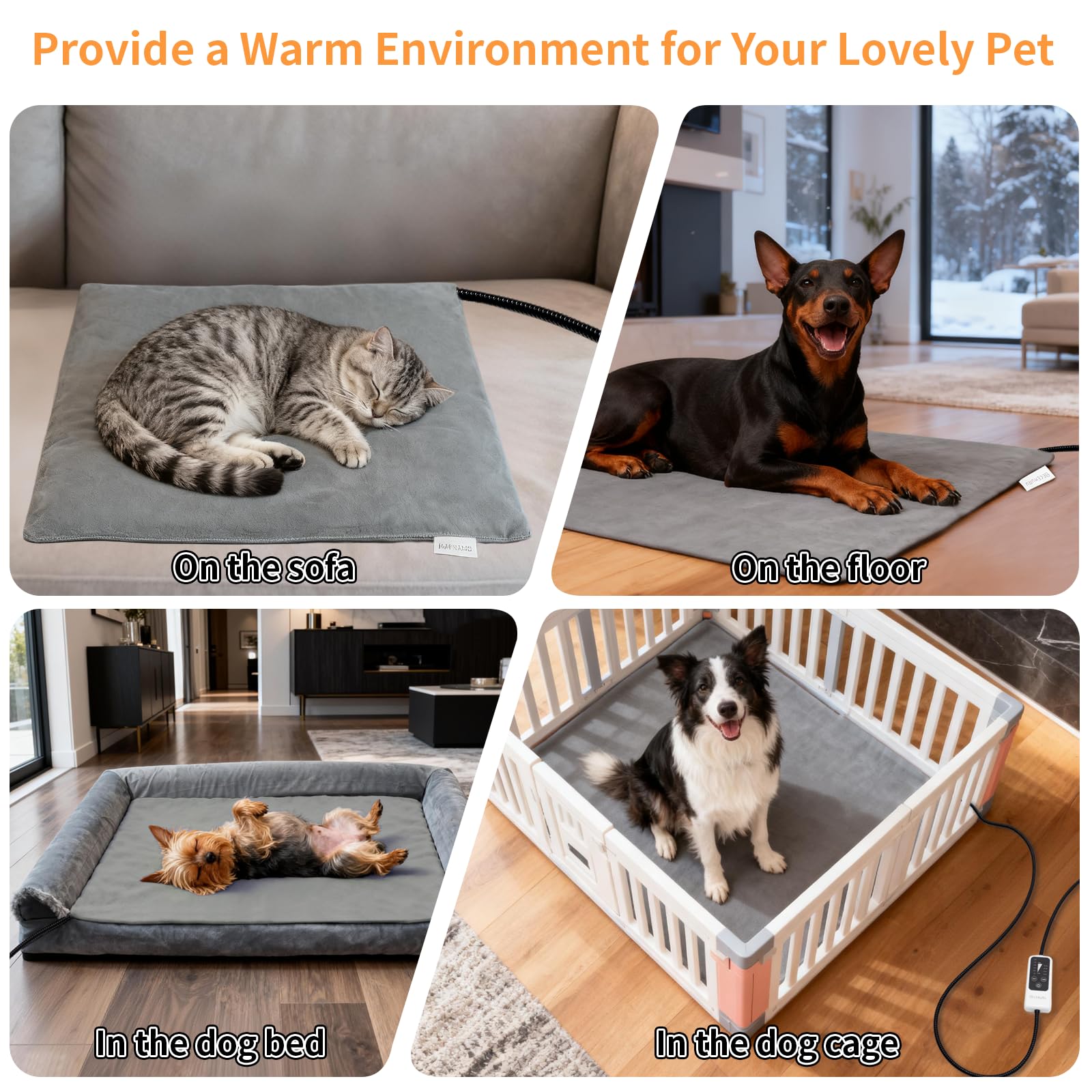 BECEMURU pets relaxing on a warm bed stay cozy during quiet rests.