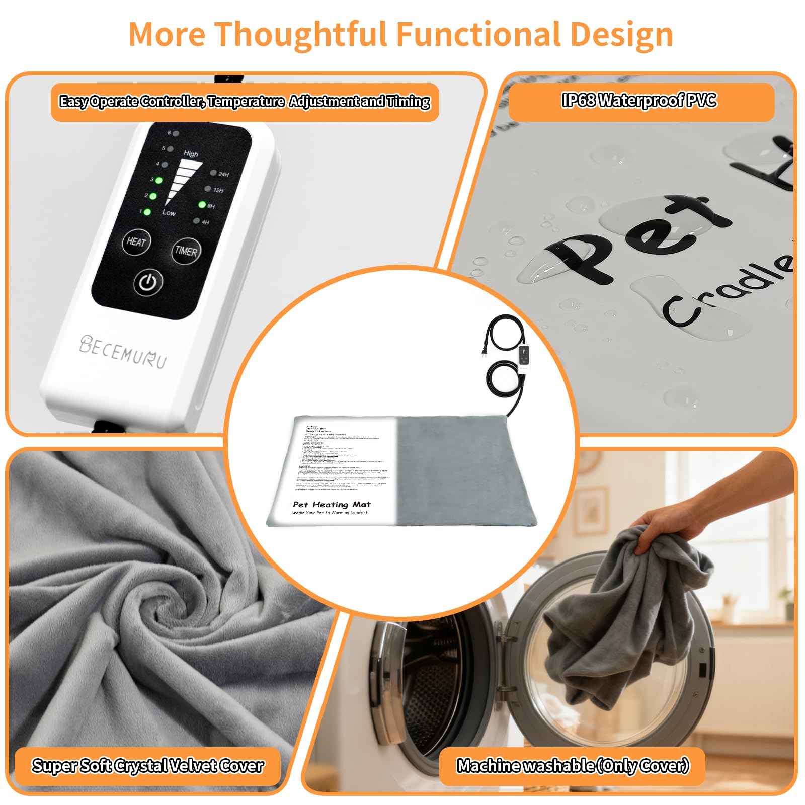 BECEMURU seven-layer safety structure enhances protection and durability for daily use.