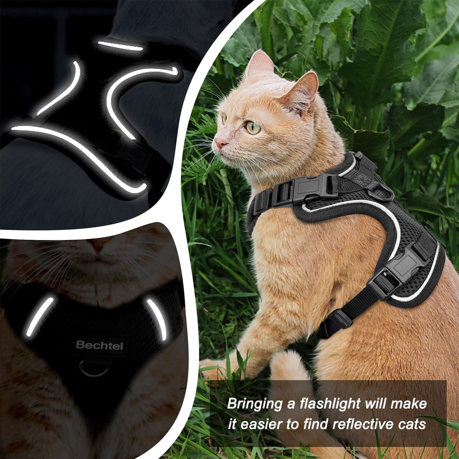 BECHTEL car seatbelt insert enables safe car rides for curious felines.