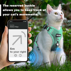 Bechtel cat harness car seatbelt insert enables safe car travel