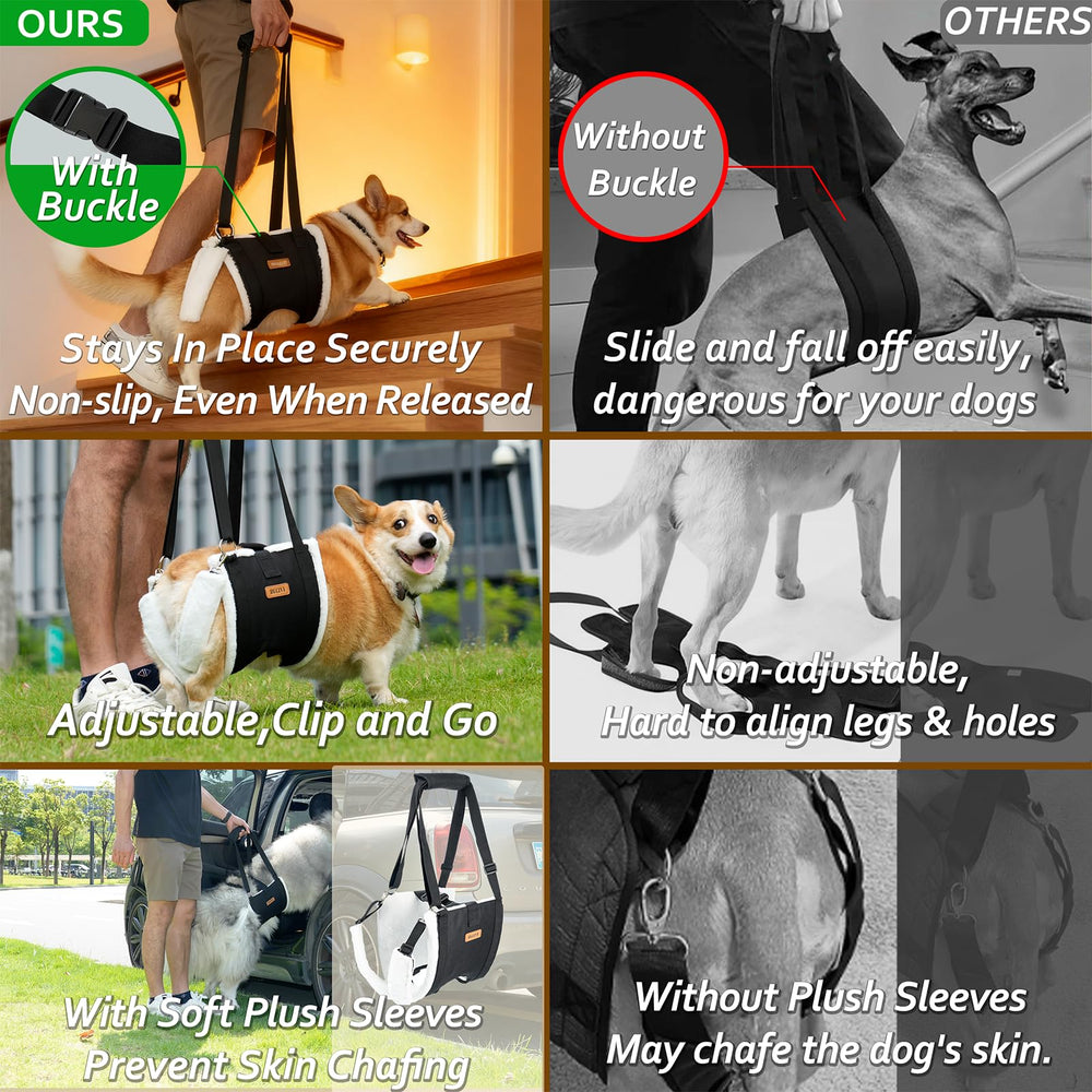 Becivi Dog Lift Harness no-slip back buckle for secure daily use
