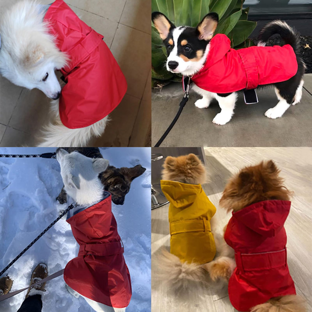 BECNBEAU dog raincoat size chart helps pick the right fit