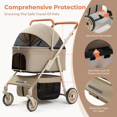 BeComfee aluminum frame offers sturdy support during walks.