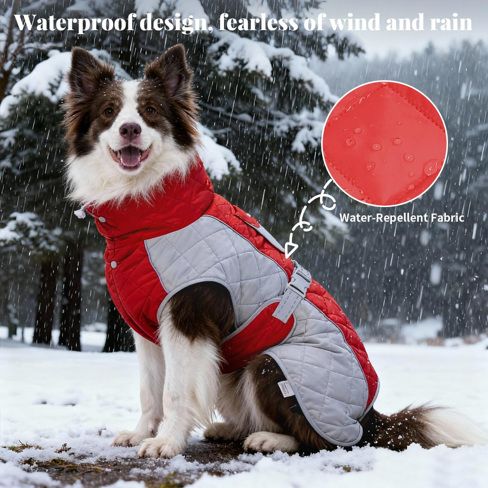 BECROWM dog coat lightweight-warmth provides cozy insulation without bulk