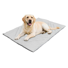 BECROWM dog cooling mat flat for a quick nap at home.