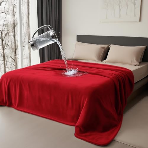 Bedding Aid waterproof blanket on bed protects mattress from spills