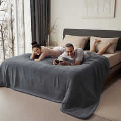 Bedding Aid blanket on pet furniture providing spill resistant cozy space.
