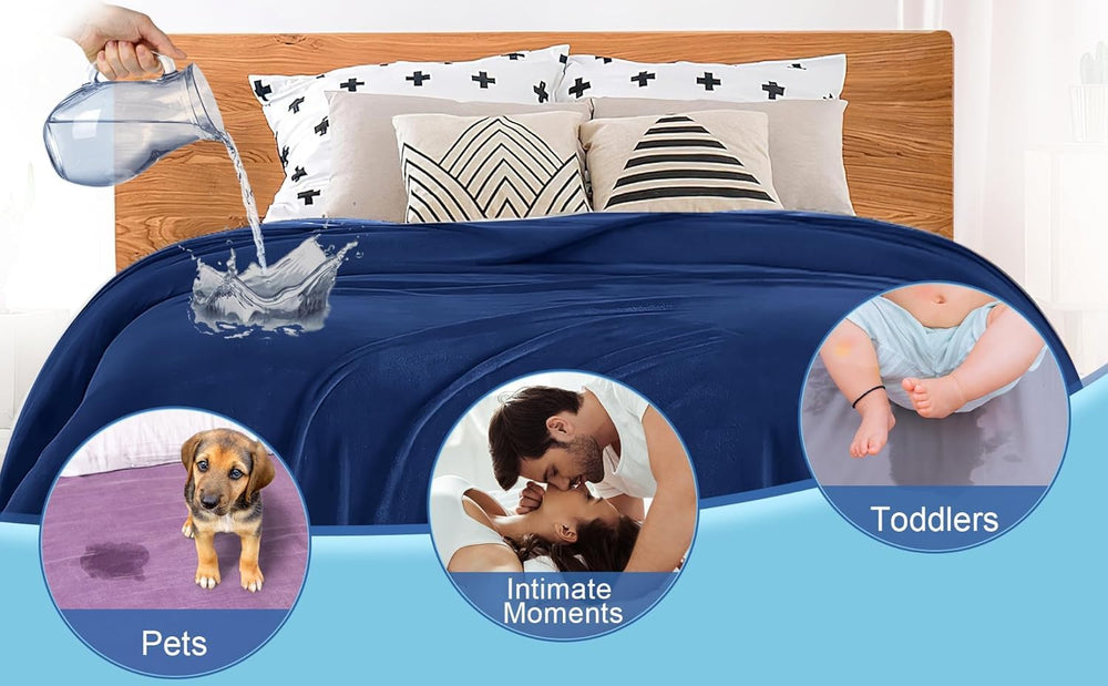 Bedding Aid waterproof blanket pets-protection helps keep pet messes contained on furniture.