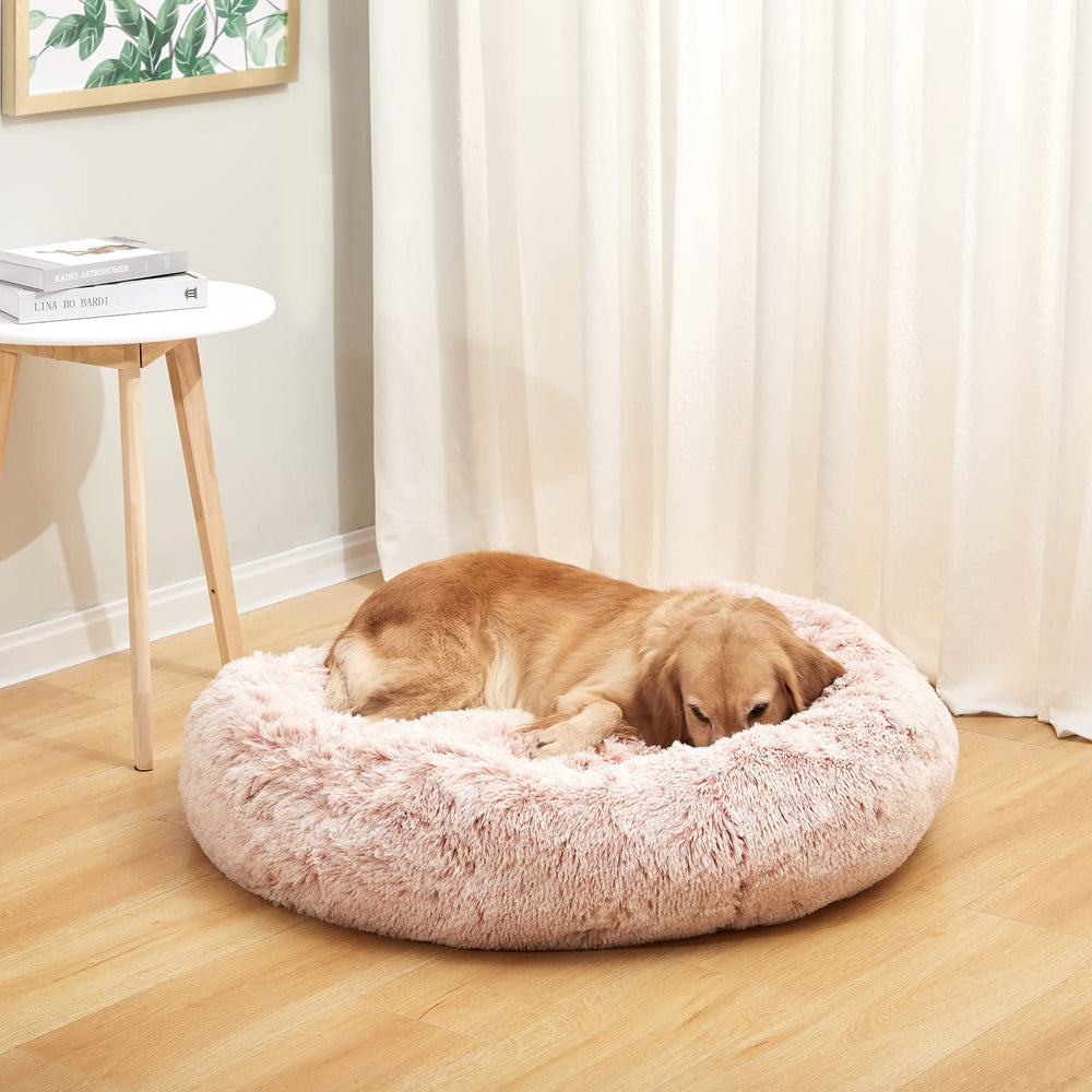 Bedfolks Calming Donut Dog Bed 36-inch diameter for larger dogs