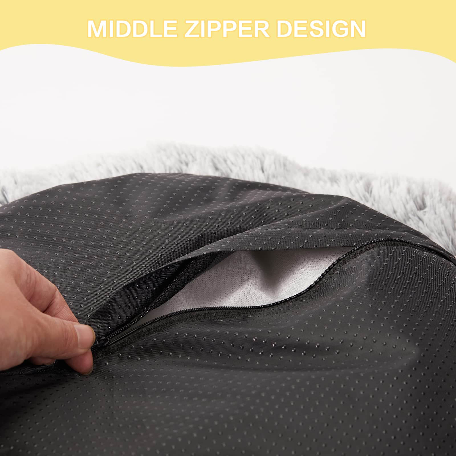 Bedfolks Calming Donut Bed machine washable cover for simple care