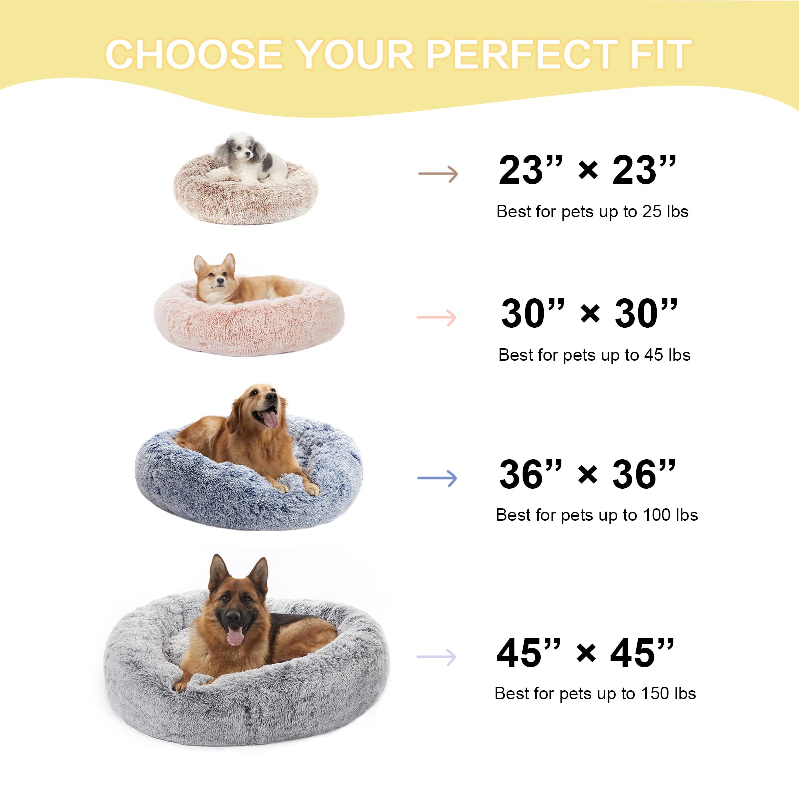 Bedfolks Calming Donut Bed raised rim detail suggests neck support for comfy lounging