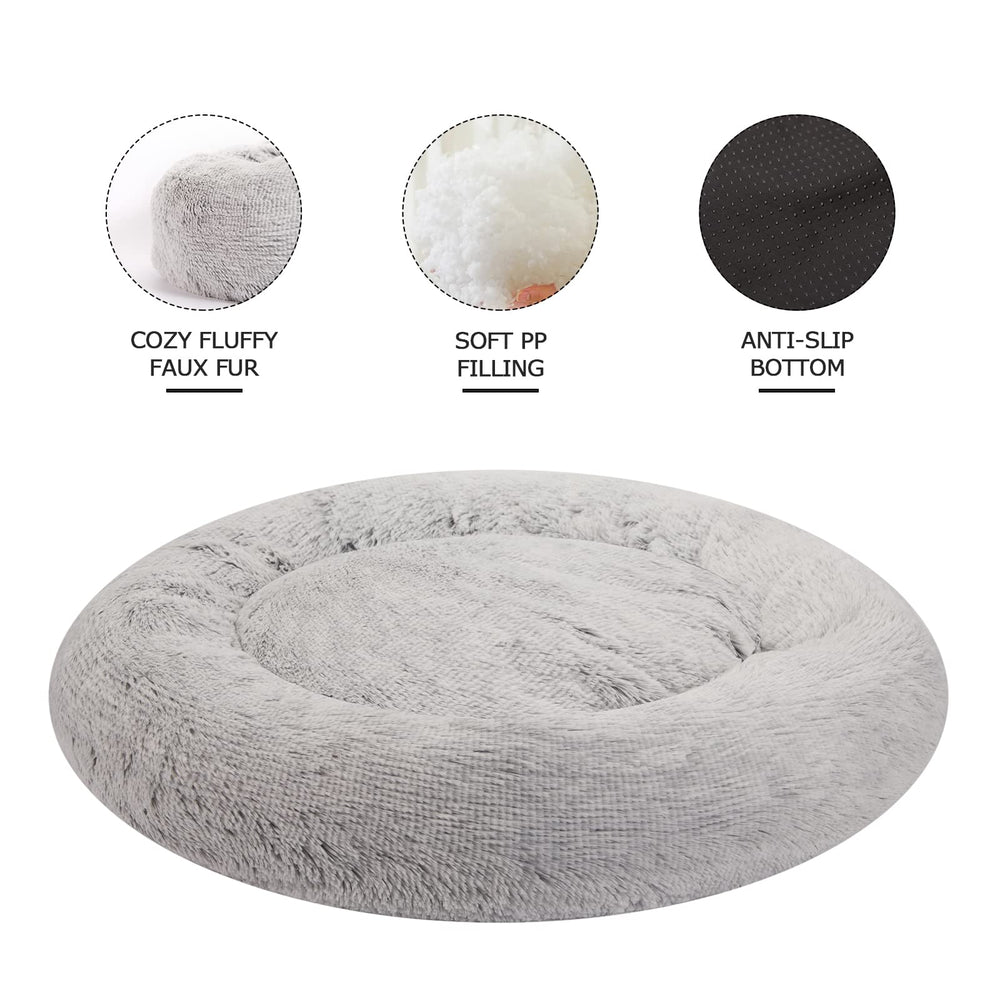 Bedfolks Calming Donut Bed round shape highlights a cozy nook for relaxed resting