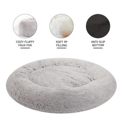 Bedfolks Calming Donut Bed round shape highlights a cozy nook for relaxed resting