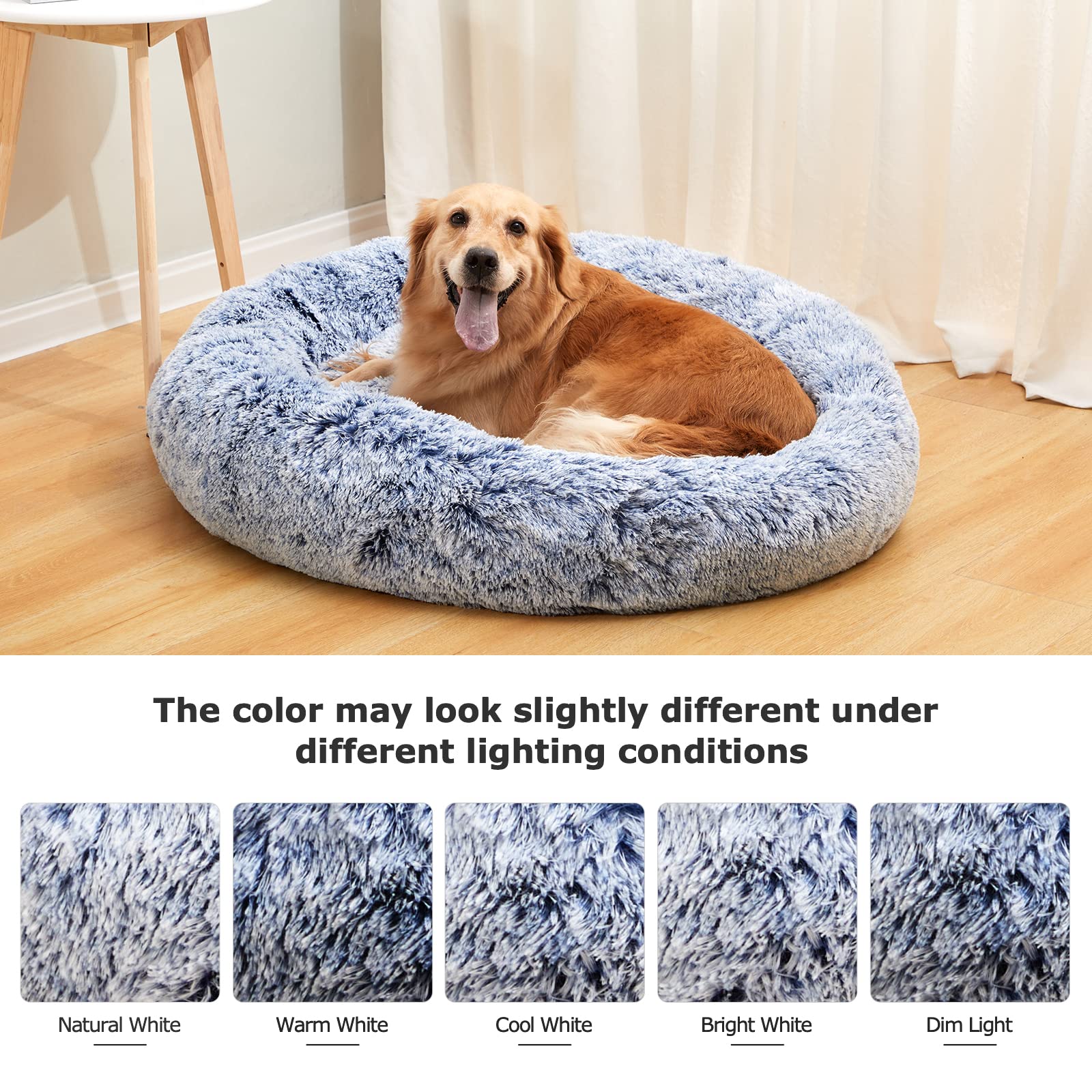 Bedfolks Donut Bed middle zipper for easy cover removal