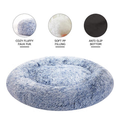 Bedfolks Large Dog Bed anti-anxiety design supports curling and comfort