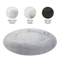 Bedfolks raised rim neck support on the donut bed