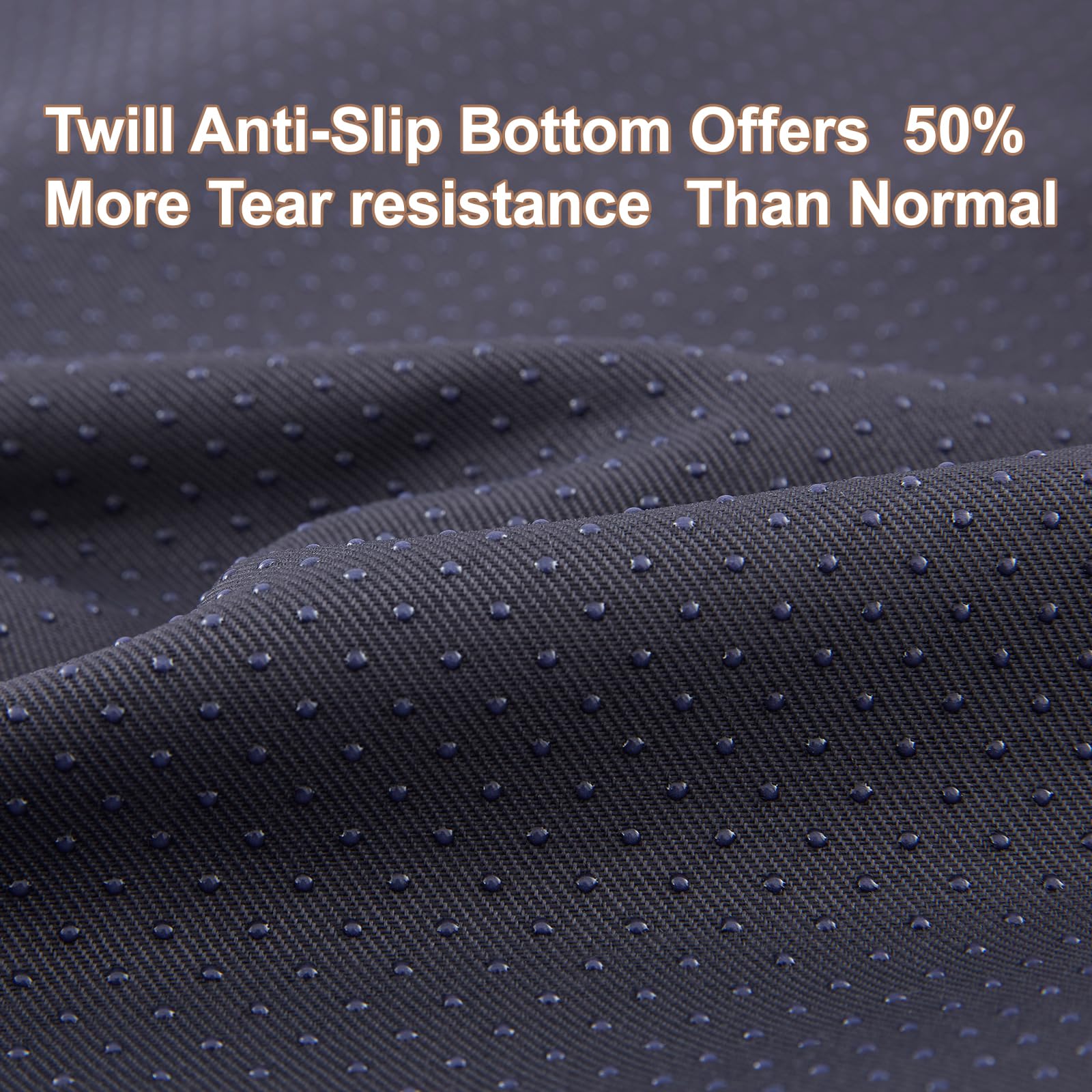 BedStill non-slip base keeps bed in place on smooth floors.