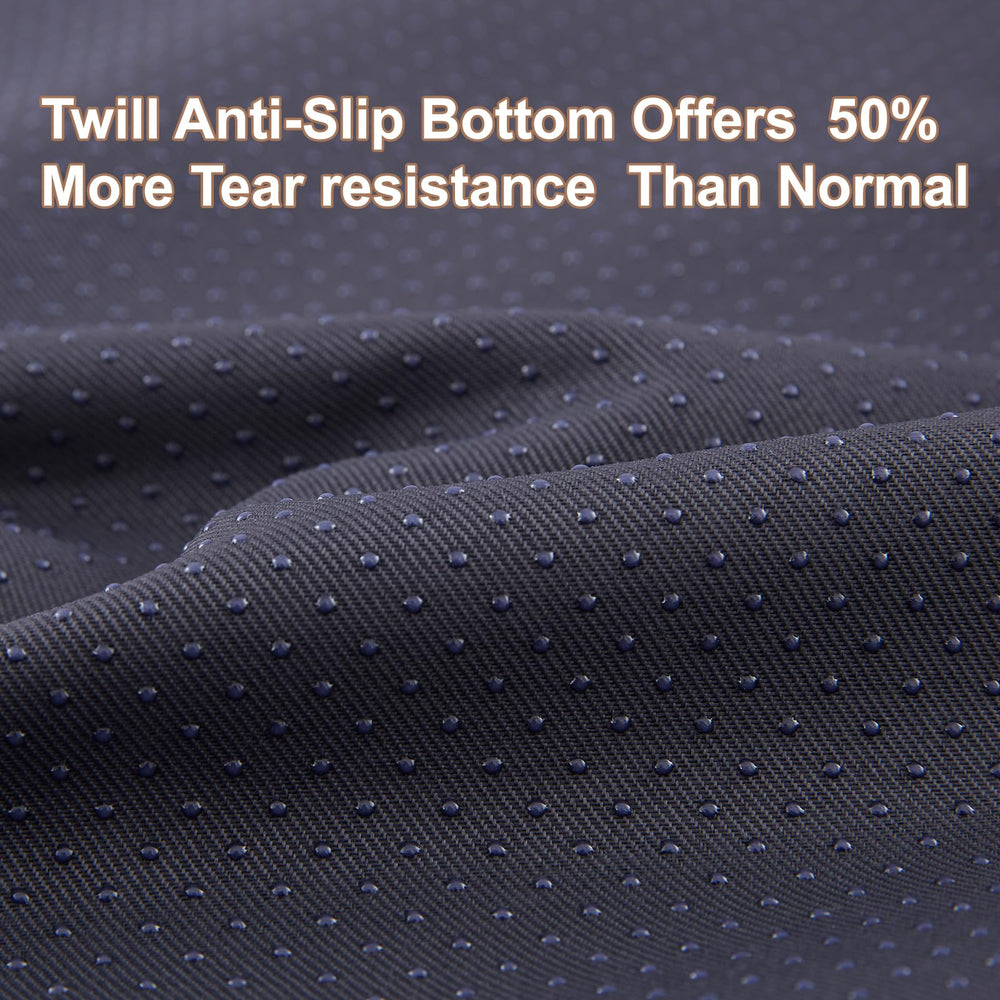 BedStill non-slip base keeps bed in place on smooth floors.