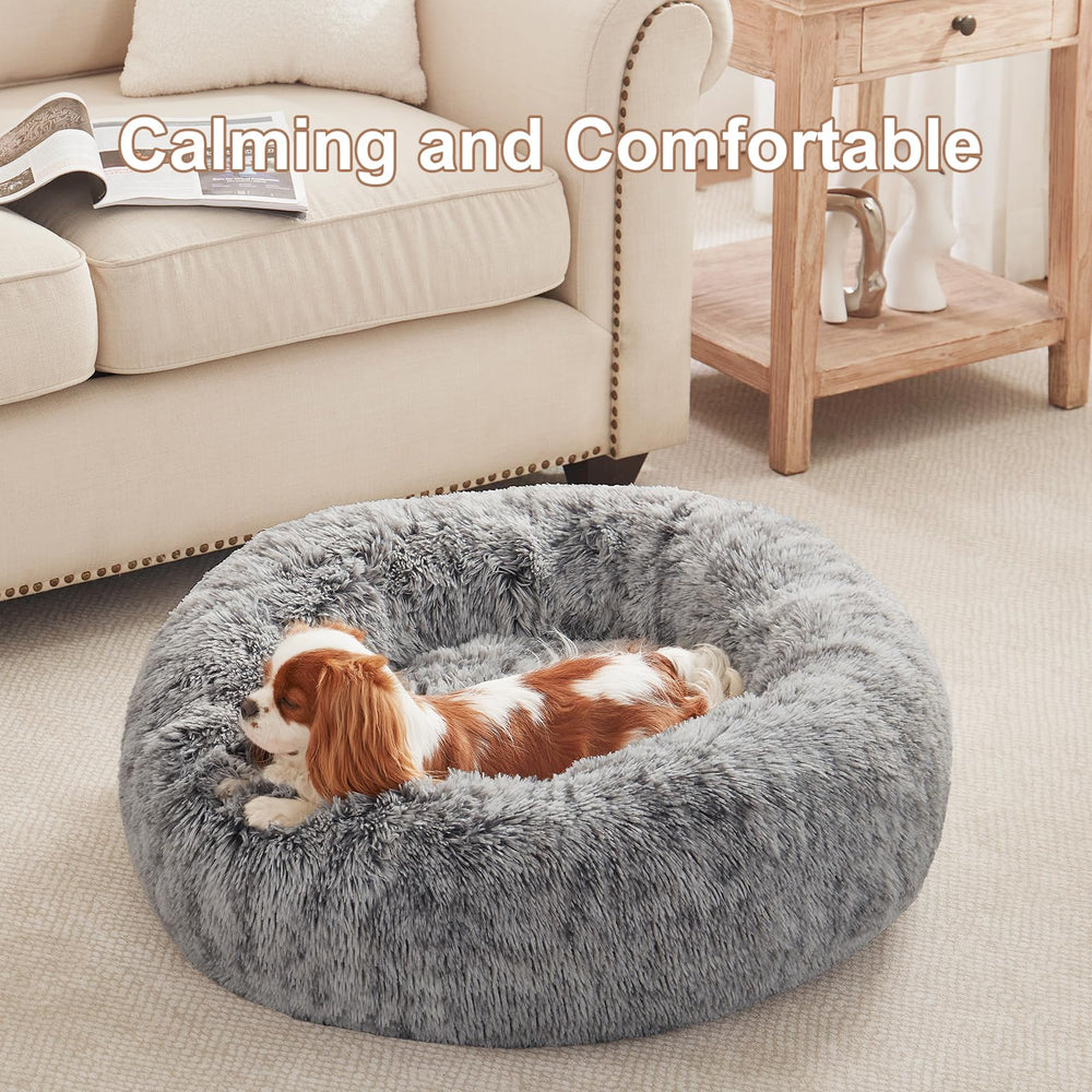 BedStill plush faux fur close-up demonstrates soft, comforting nap surface.