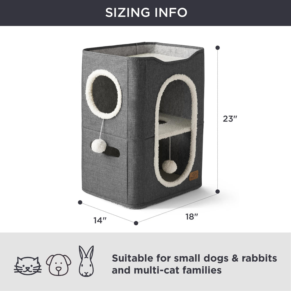 Bedsure 23x18x14 inch footprint fits versatile home placement.