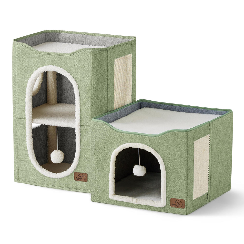 Bedsure cat house in a living room setup for multi-cat room use.