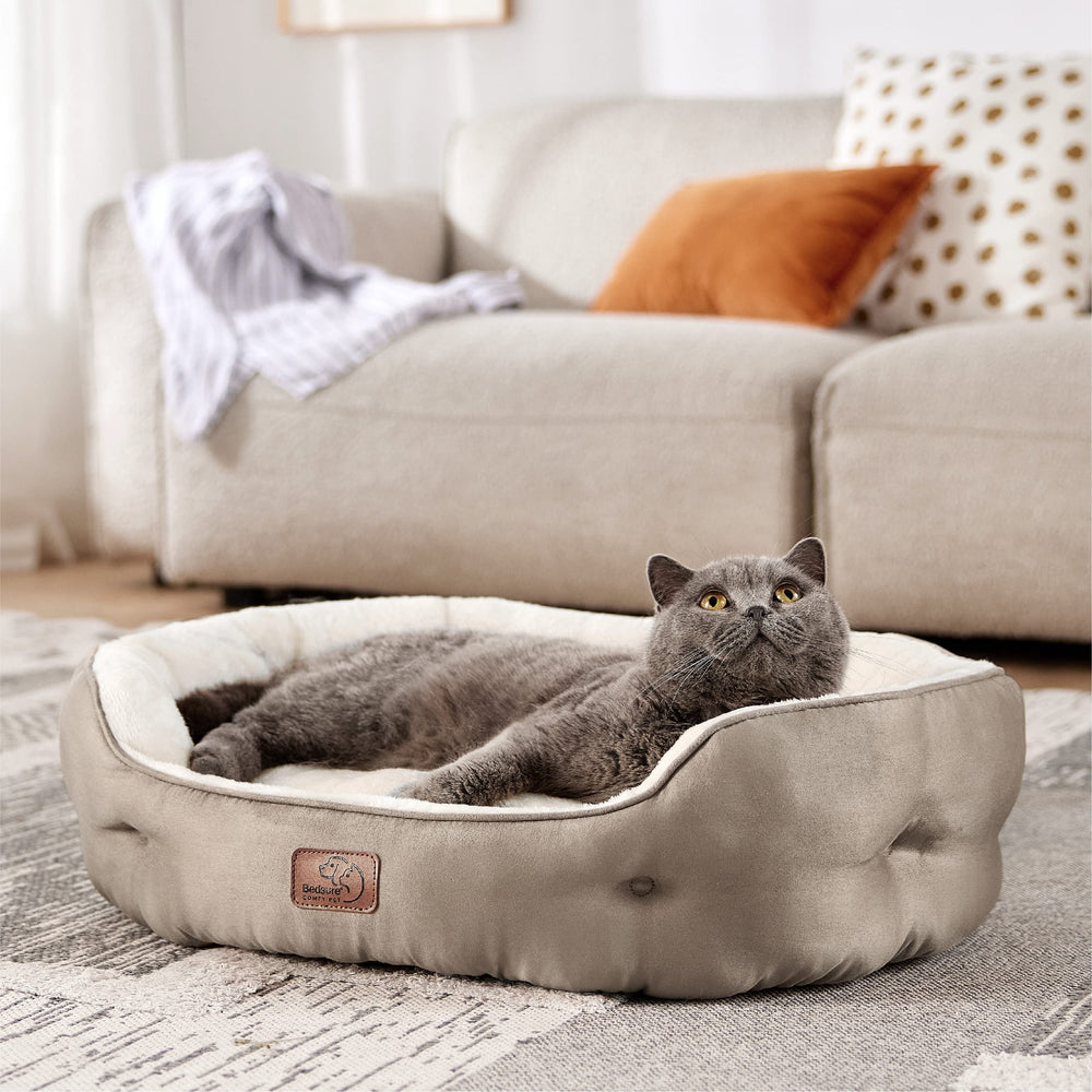 Bedsure 25-inch pet bed image ideal for small dogs and cats