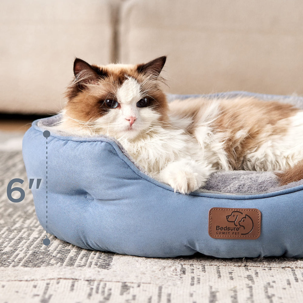 Bedsure Allure 20-inch round bed fits compact spaces.