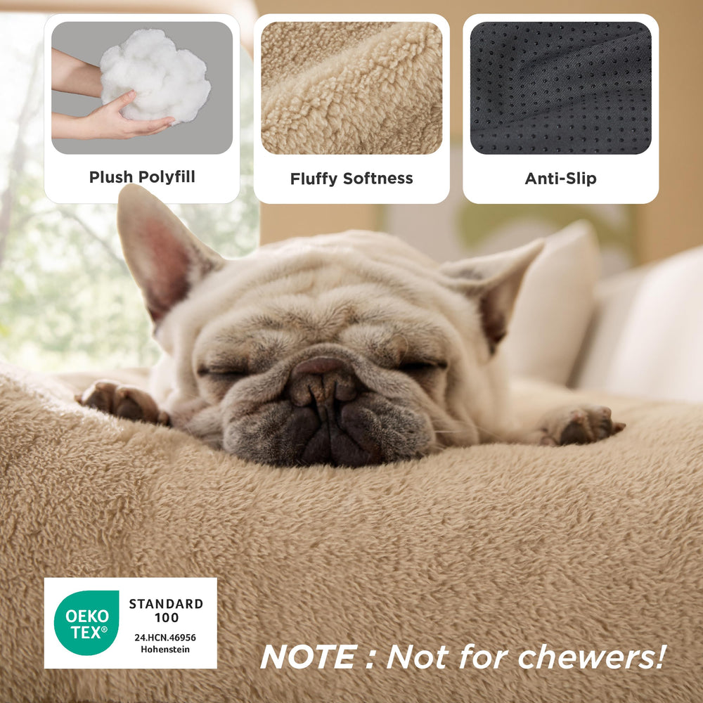 Bedsure anti-slip bottom keeps dog bed steady on floors.