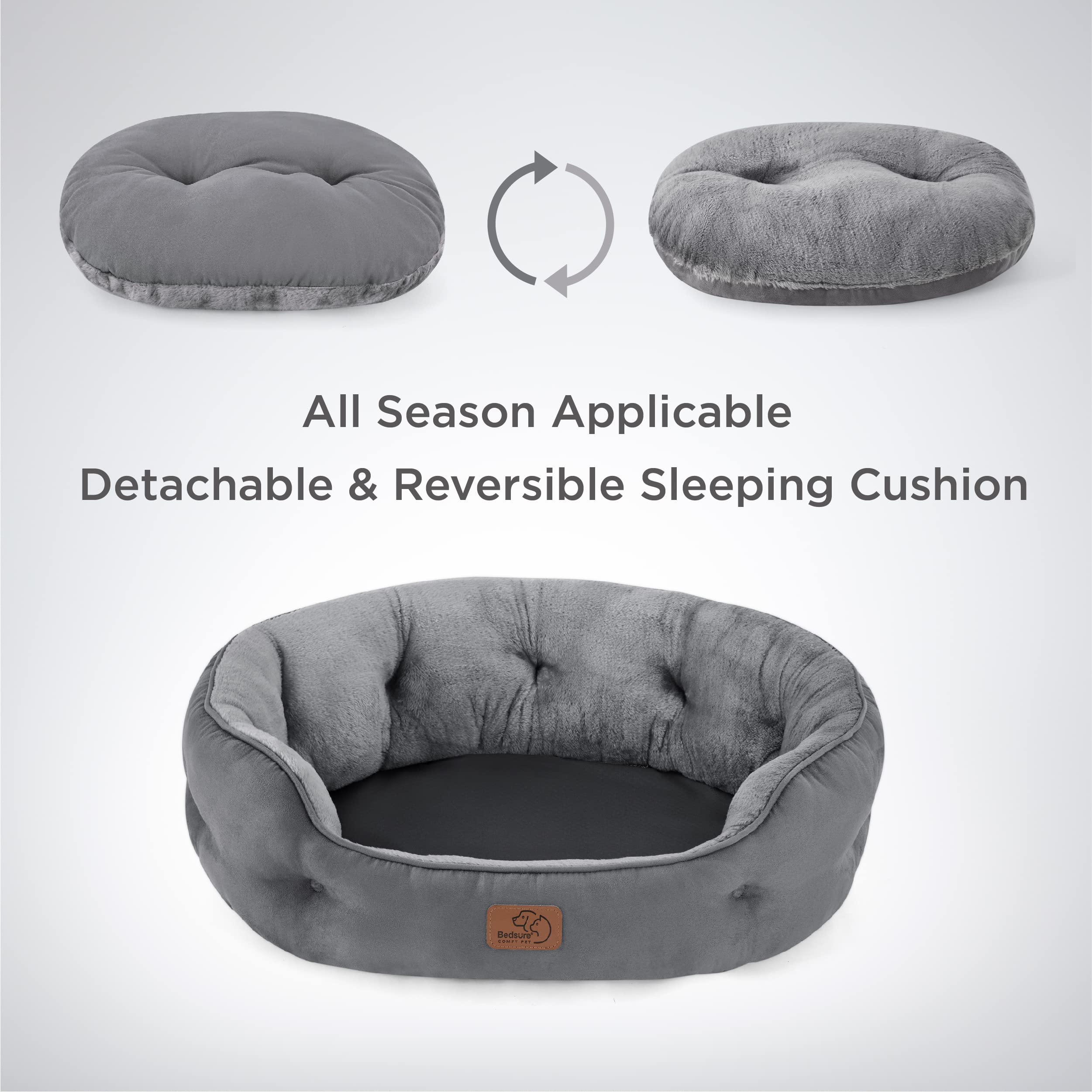 Bedsure bed features non-slip bottom for stability on smooth floors.