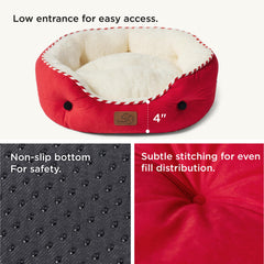 Bedsure bed with OEKO-TEX certified fabrics seen from the side.
