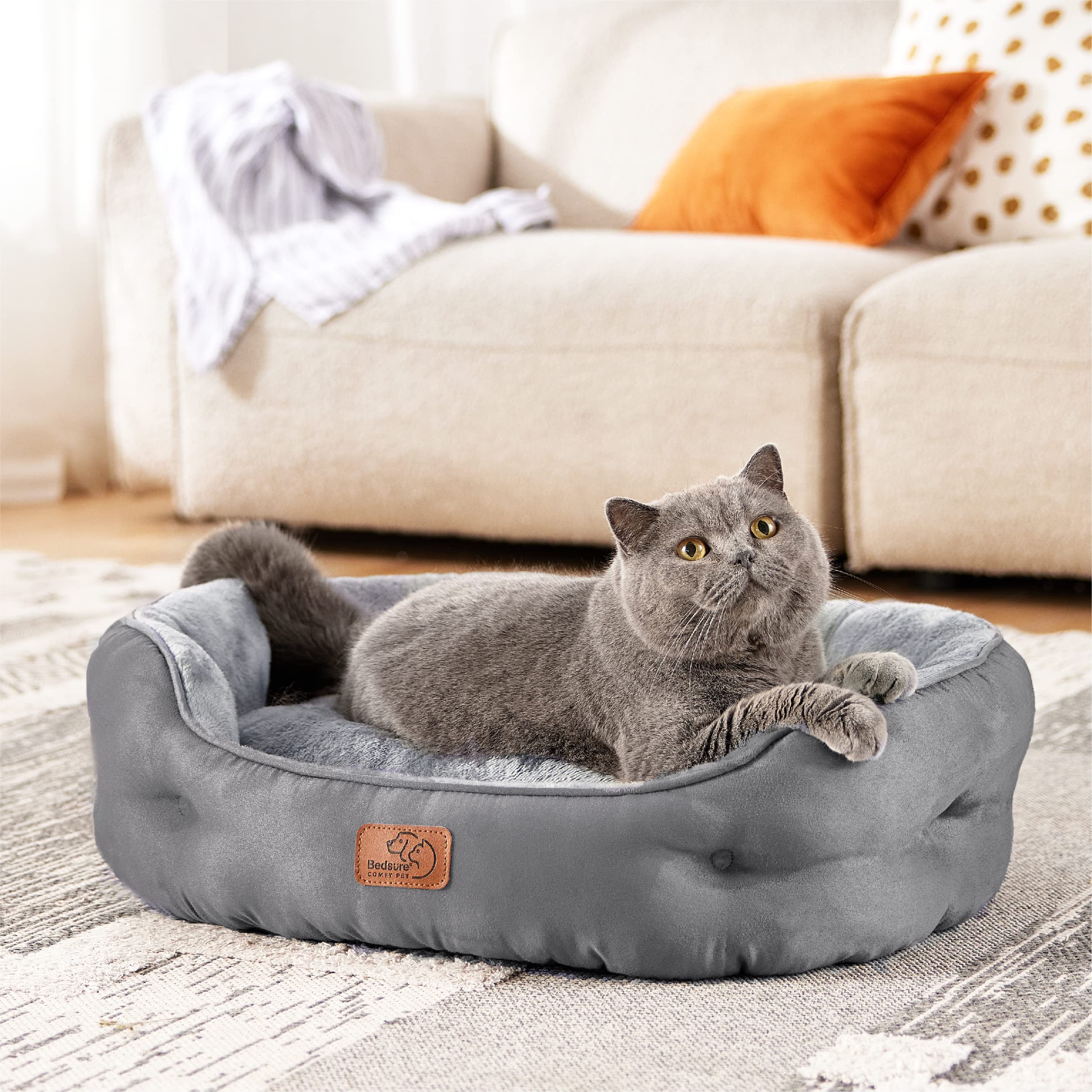 Bedsure plush sherpa surface adds luxurious warmth for naps.