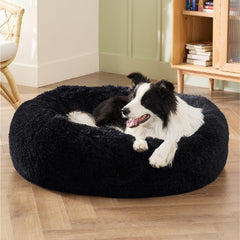Bedsure calming dog bed plush faux fur detail invites cozy naps after walks