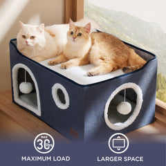 Bedsure cat plush balls blue provide interactive play and mental stimulation.