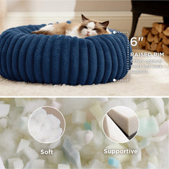 Bedsure cat bed anti-slip bottom prevents sliding during playful naps.