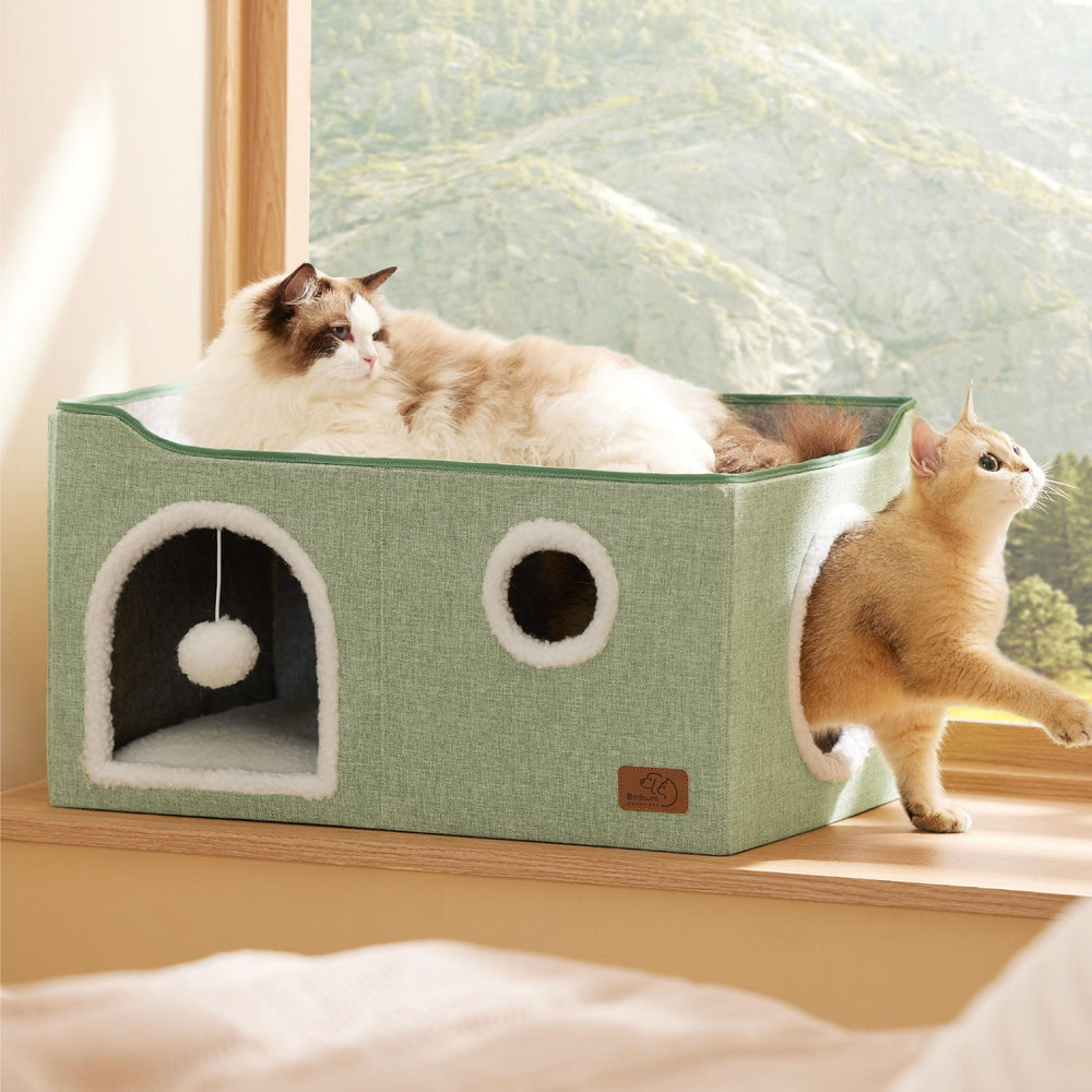 Bedsure cat bed removable cushions with machine-washable covers.