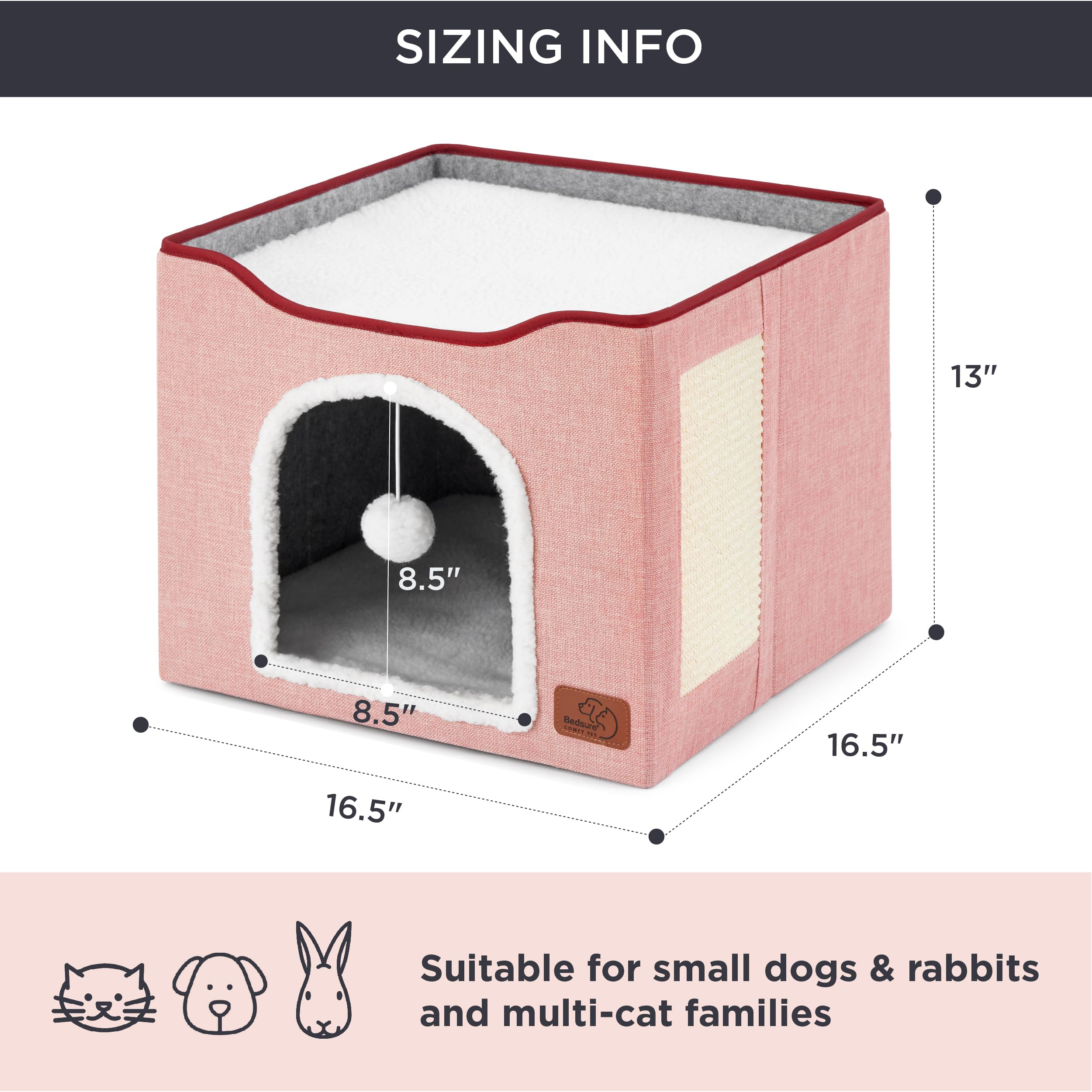 Bedsure foldable design; easy assembly and compact storage.