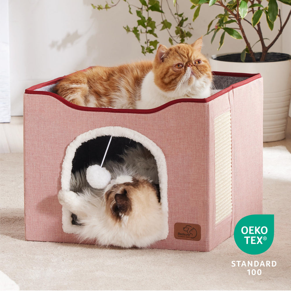 Bedsure lambswool fabric; soft, cozy surface for cuddling naps.