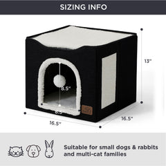 Bedsure cat beds scratch-board shows durable claw-satisfying scratching and exercise.