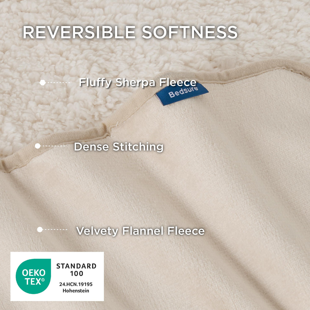 Bedsure cat blanket double-sided texture offers versatile comfort.