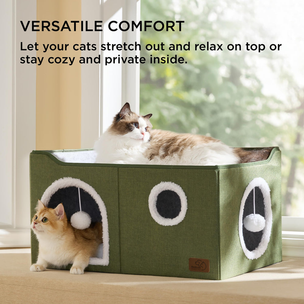 Bedsure cat scratching board close-up highlighting a durable play surface.